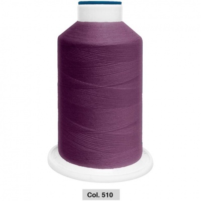 Cone de linha roxa escura com base branca e código Col. 510