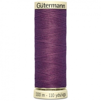 Rolo de linha de costura roxo Gütermann de 100 metros
