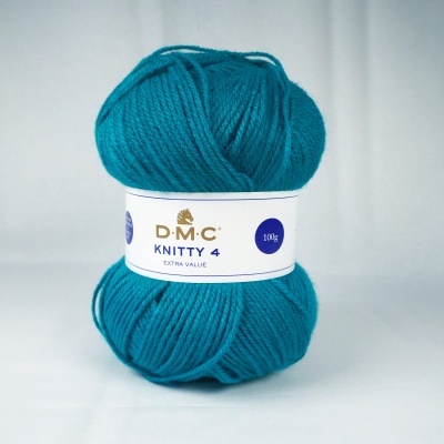 Novelo de lã azul turquesa D.M.C KNITTY 4 100g