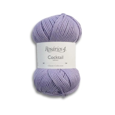 Novelo de fio lilás claro Rosários4 Cocktail mohair