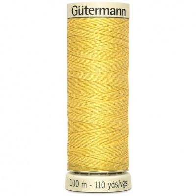 Rolo de linha amarelo Gütermann com 100 metros