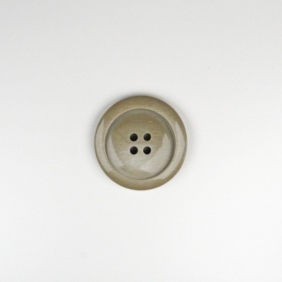 Botão redondo cinza com quatro furos