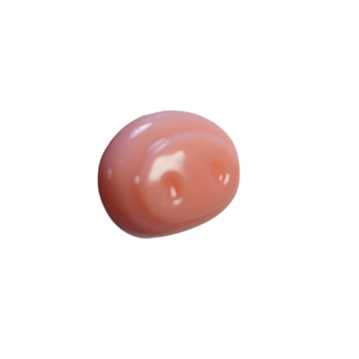 Gema de ovo crua com cor laranja clara e textura lisa.