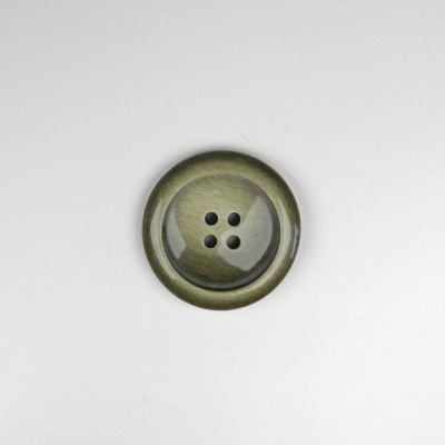 Botão redondo verde com quatro orifícios