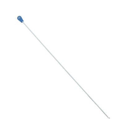 Vara longa cinza com ponta azul