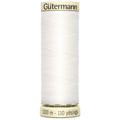 Rolo de linha de costura branco Gütermann 100 m