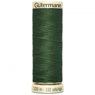 Rolo de linha Gütermann verde escuro