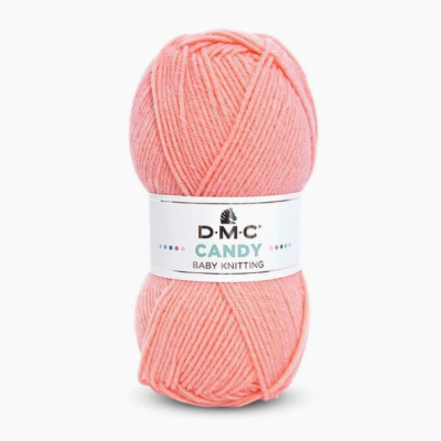 Novelo de lã cor de rosa da marca DMC Candy Baby Knitting