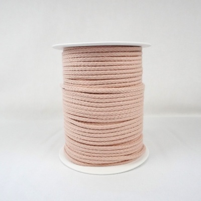 Carretel de cordão rosa claro trançado