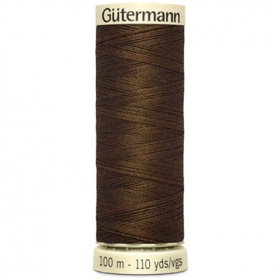 Rolo de linha marron escuro Gütermann 100 m