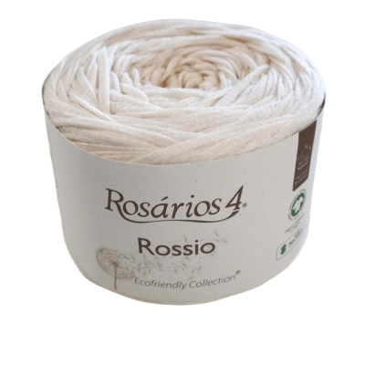 Rolo de fio branco Rosários 4 Rossio em embalagem reciclada