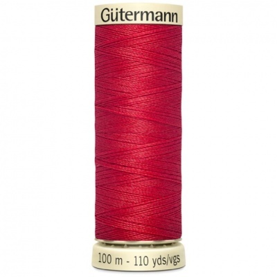 Carretel de linha de costura vermelha da marca Gütermann