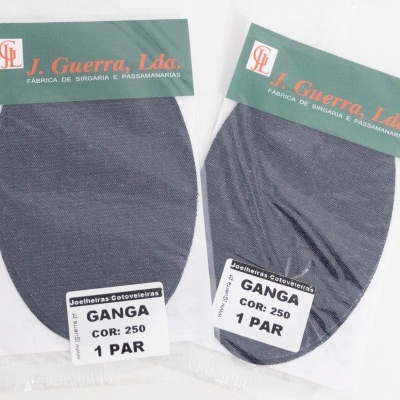 Duas embalagens com pares de meias cinza escuro da marca J. Guerra Lda.