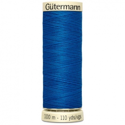 Rolo de linha azul Gütermann com 100 metros