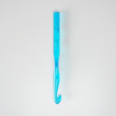 Gancho de croché azul claro de plástico