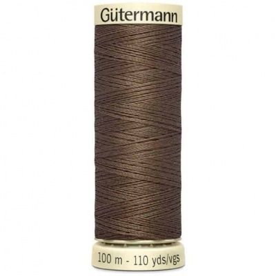 Rolo de linha de costura castanha Gütermann 100 m