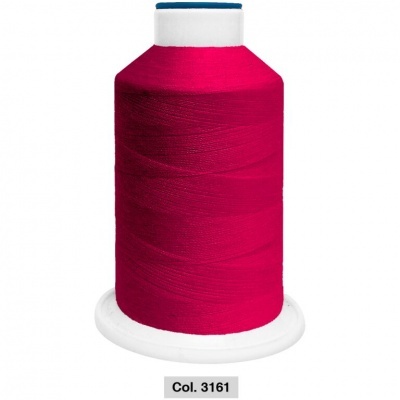 Cone de linha rosa forte com base e topo brancos