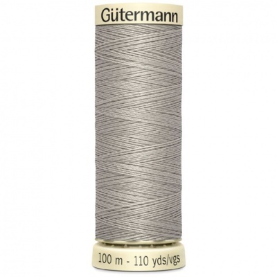 Carretel de linha de coser cinza claro Gütermann 100 m - 110 yds