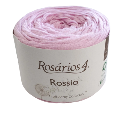 Rolo de fio rosa claro Rosários 4 Rossio embalado