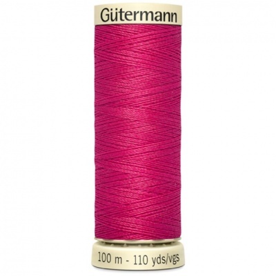 Rolo de linha rosa fúcsia da marca Gütermann, 100 m
