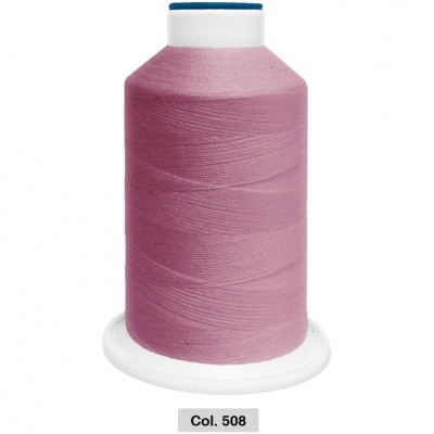 Cone de linha cor-de-rosa com base branca