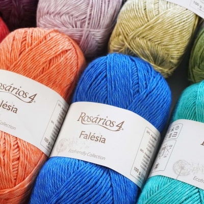 Novelos de lã Rosários4 coleção Falésia em várias cores