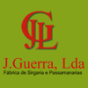 Logótipo da empresa J. Guerra, Lda em verde e vermelho