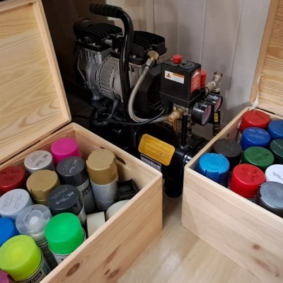 Pintura&#x20;decorativa&#x20;com&#x20;Aer&#x00F3;grafo&#x20;-&#x20;Spray&#x20;-&#x20;Pincel