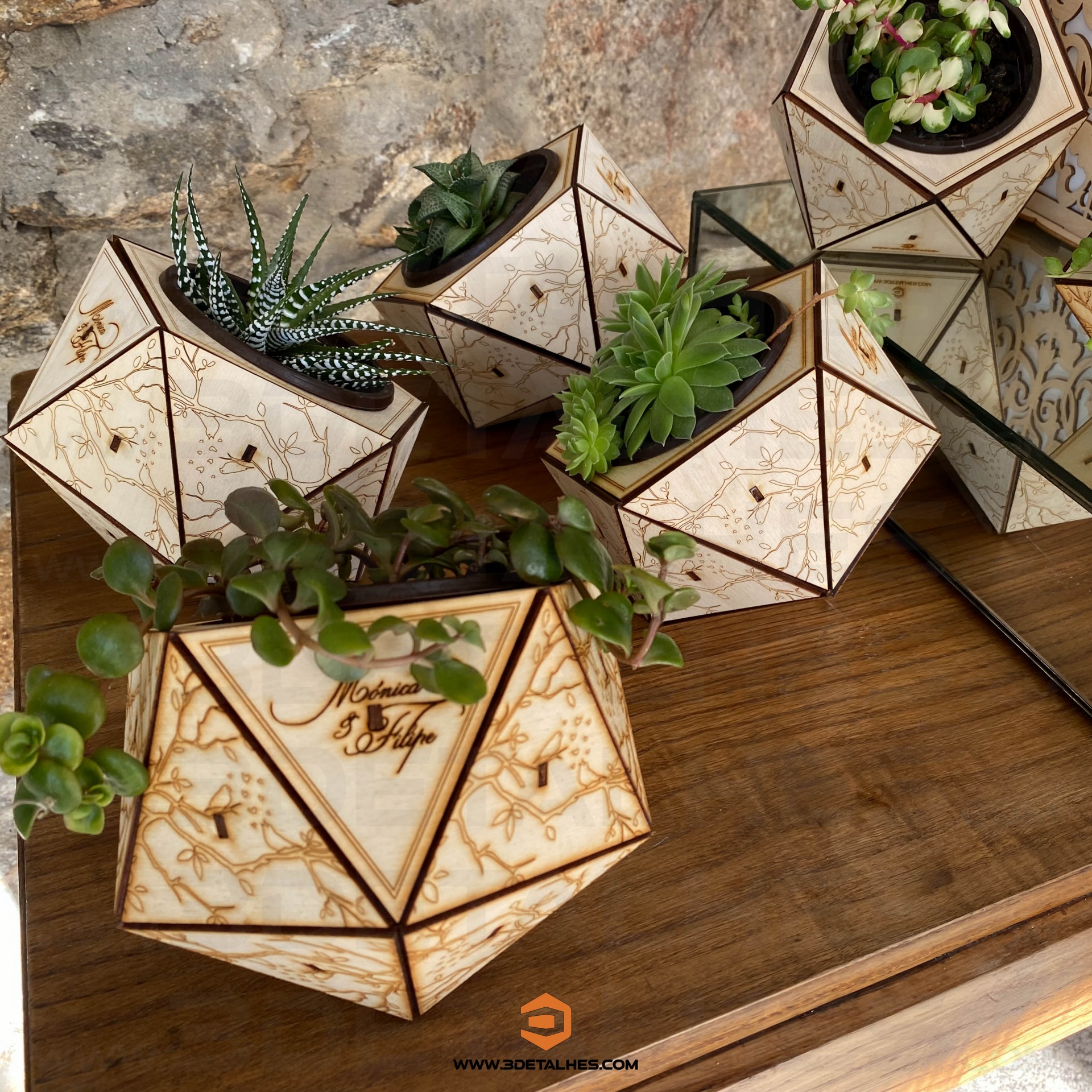 Vaso em Contraplacado