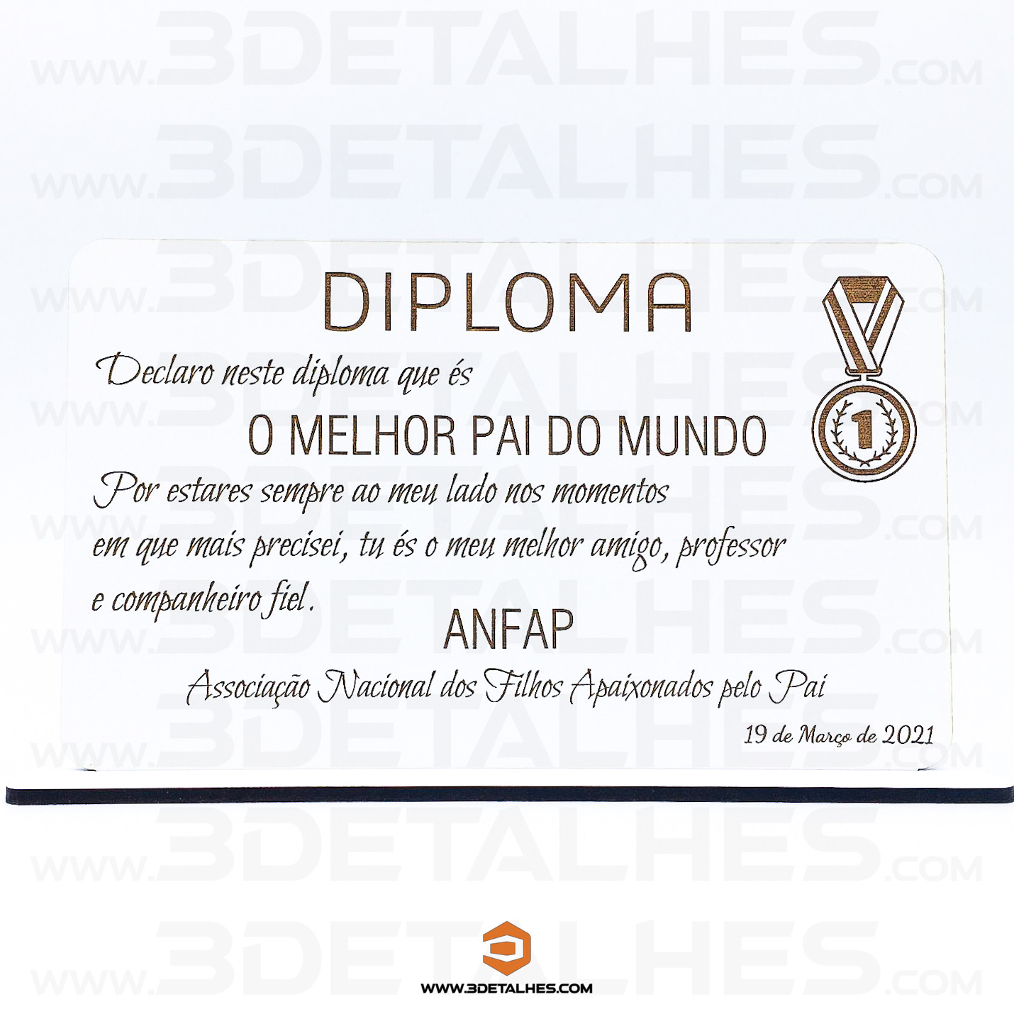 Diploma o Melhor Pai do Mundo
