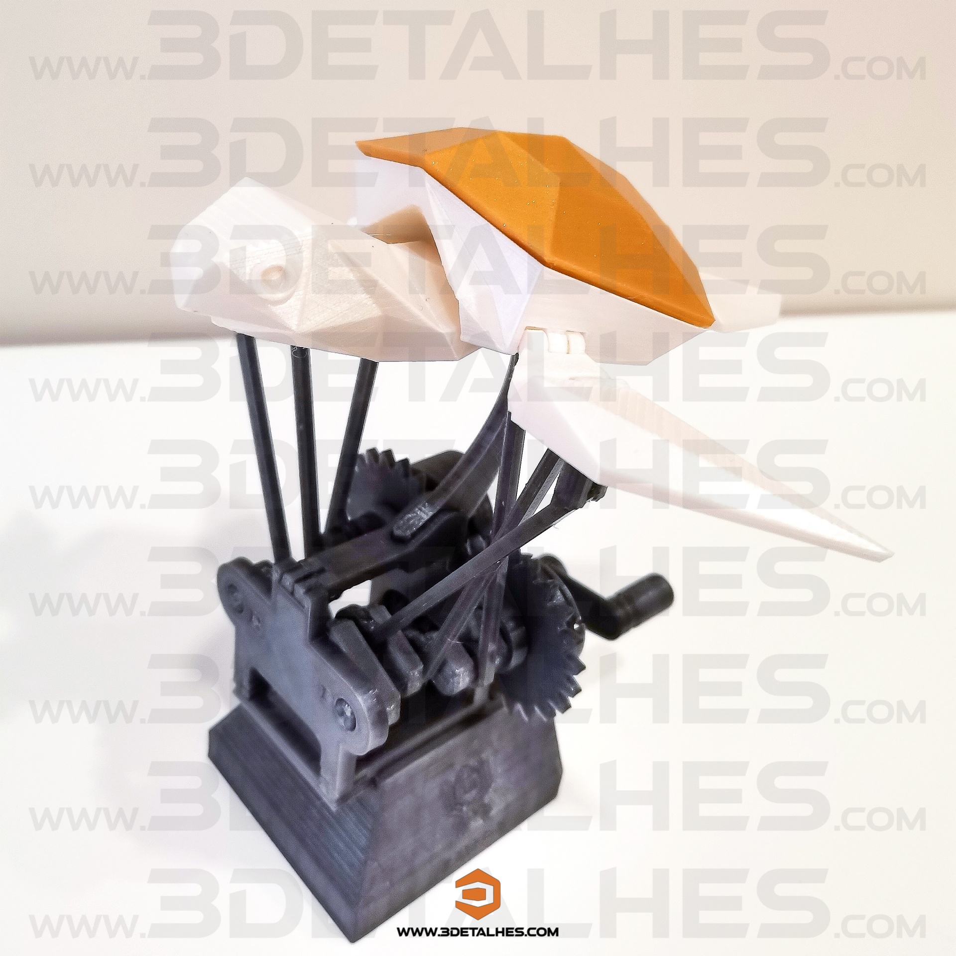 Mecanismo Tartaruga Marinha 3D