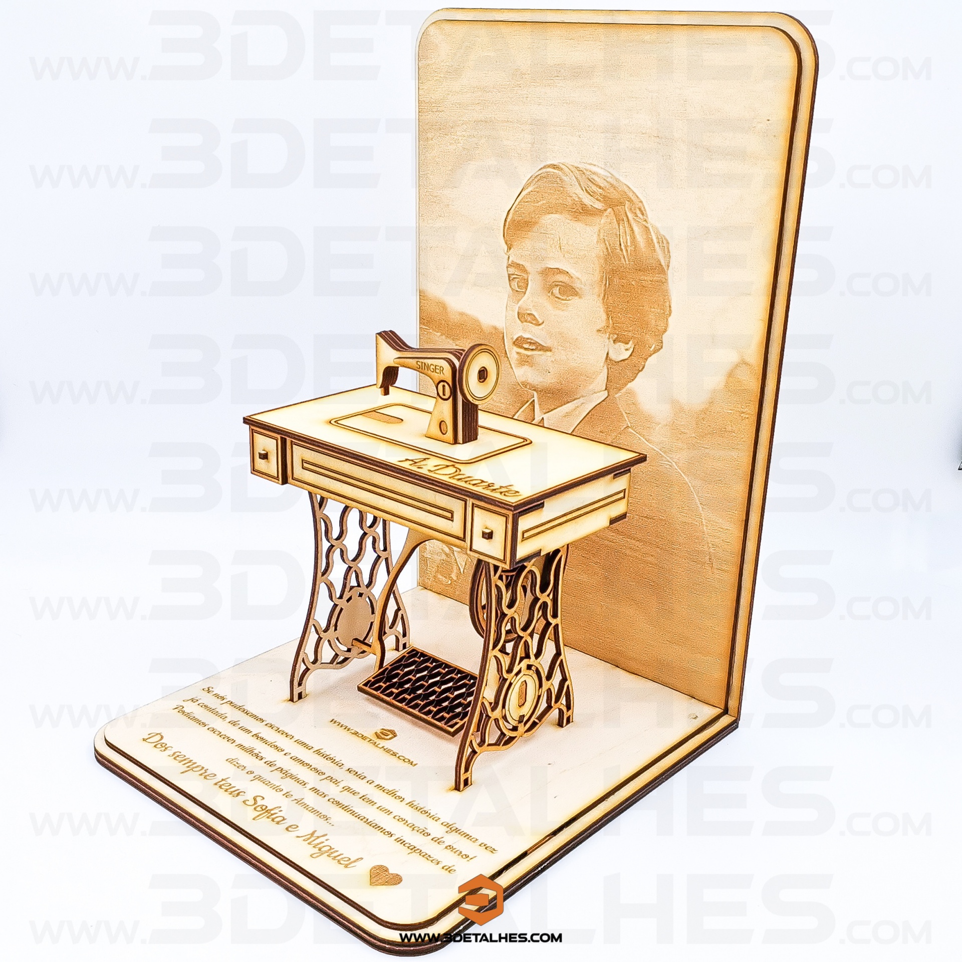 Máquina Costura Singer - 3D