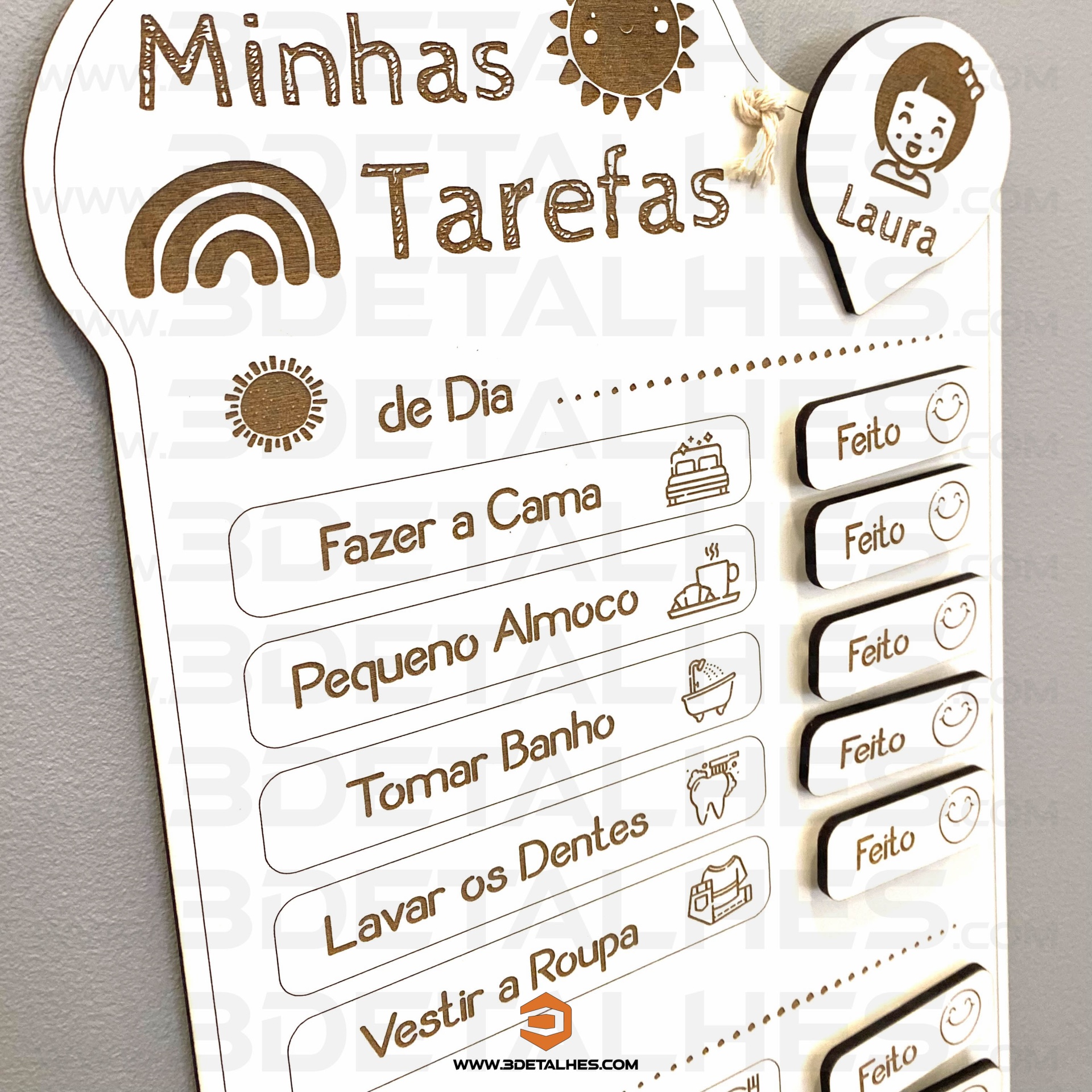 Quadro "As Minhas Tarefas"