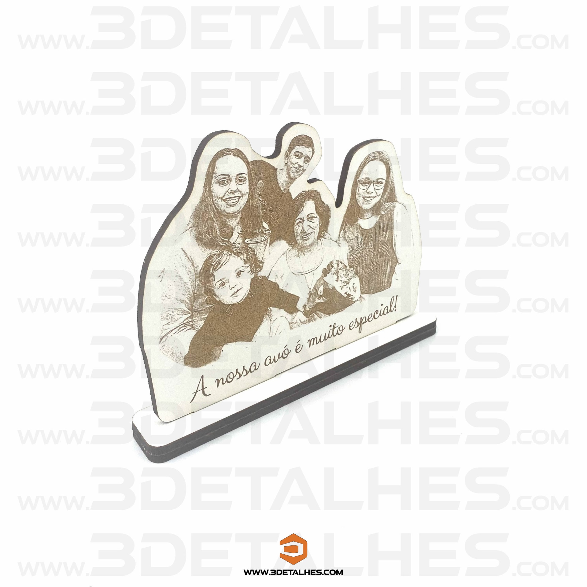 Fotografia com mensagem em Íman ou Base