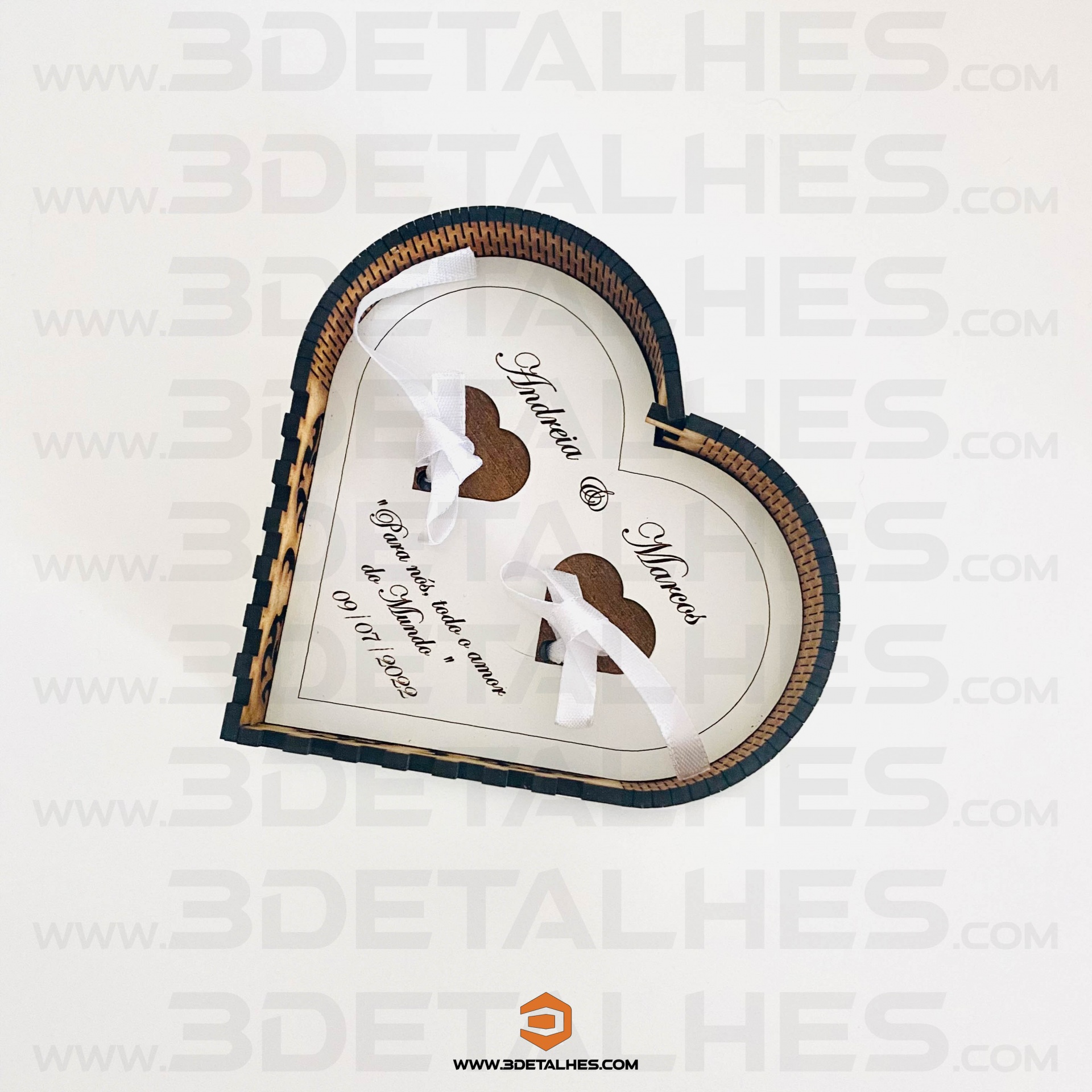 Porta Alianças Coração