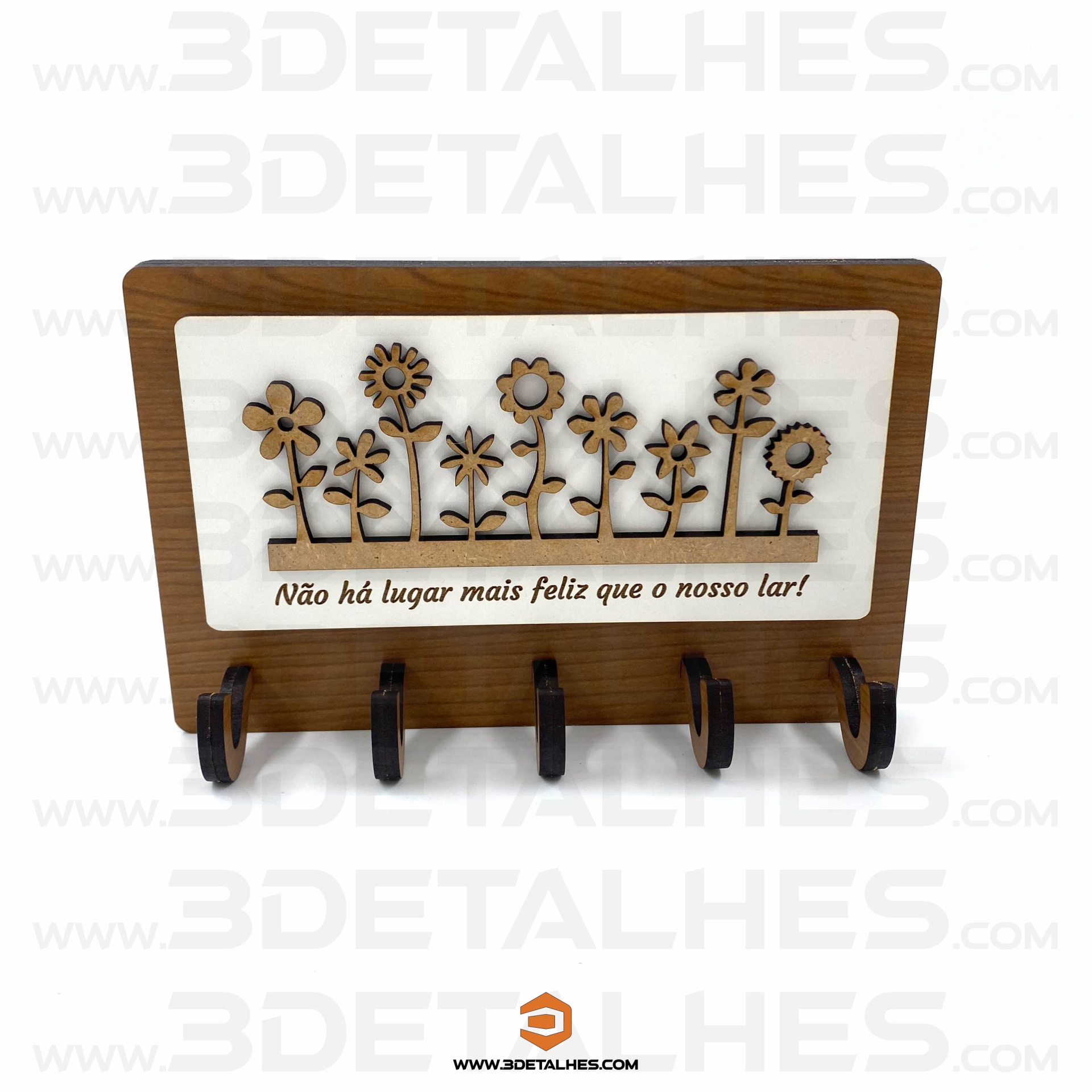 Chaveiro - Não há lugar mais feliz que o nosso lar