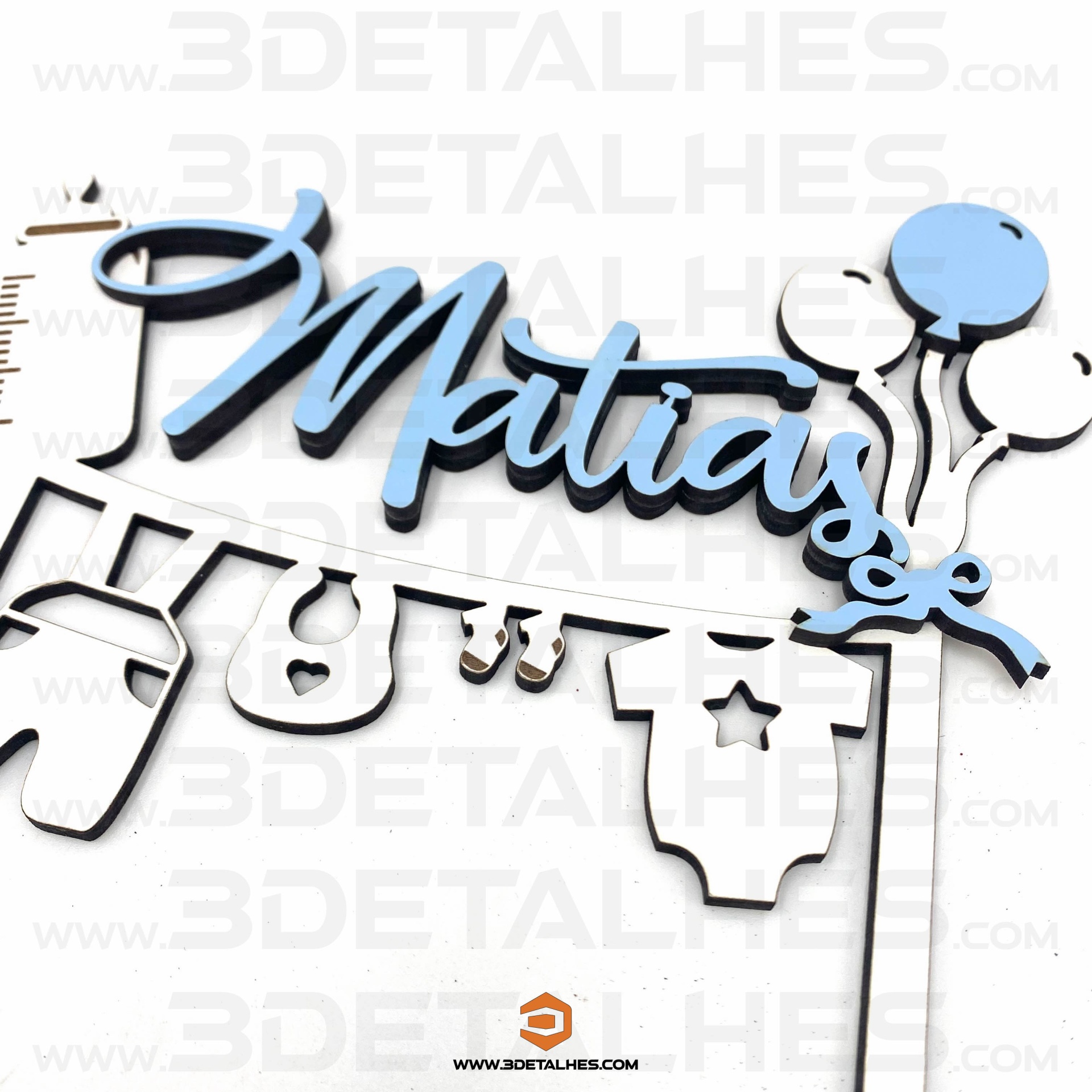 Topo de Bolo - Chá de Bebé