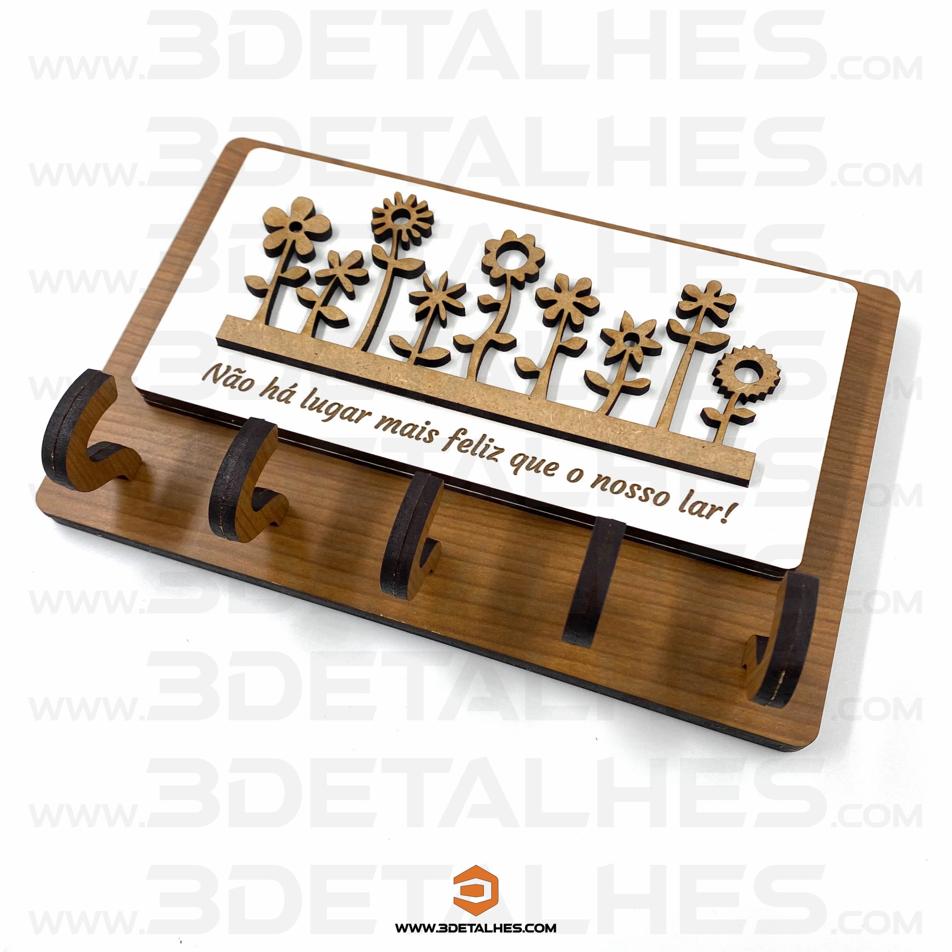 Chaveiro - Não há lugar mais feliz que o nosso lar