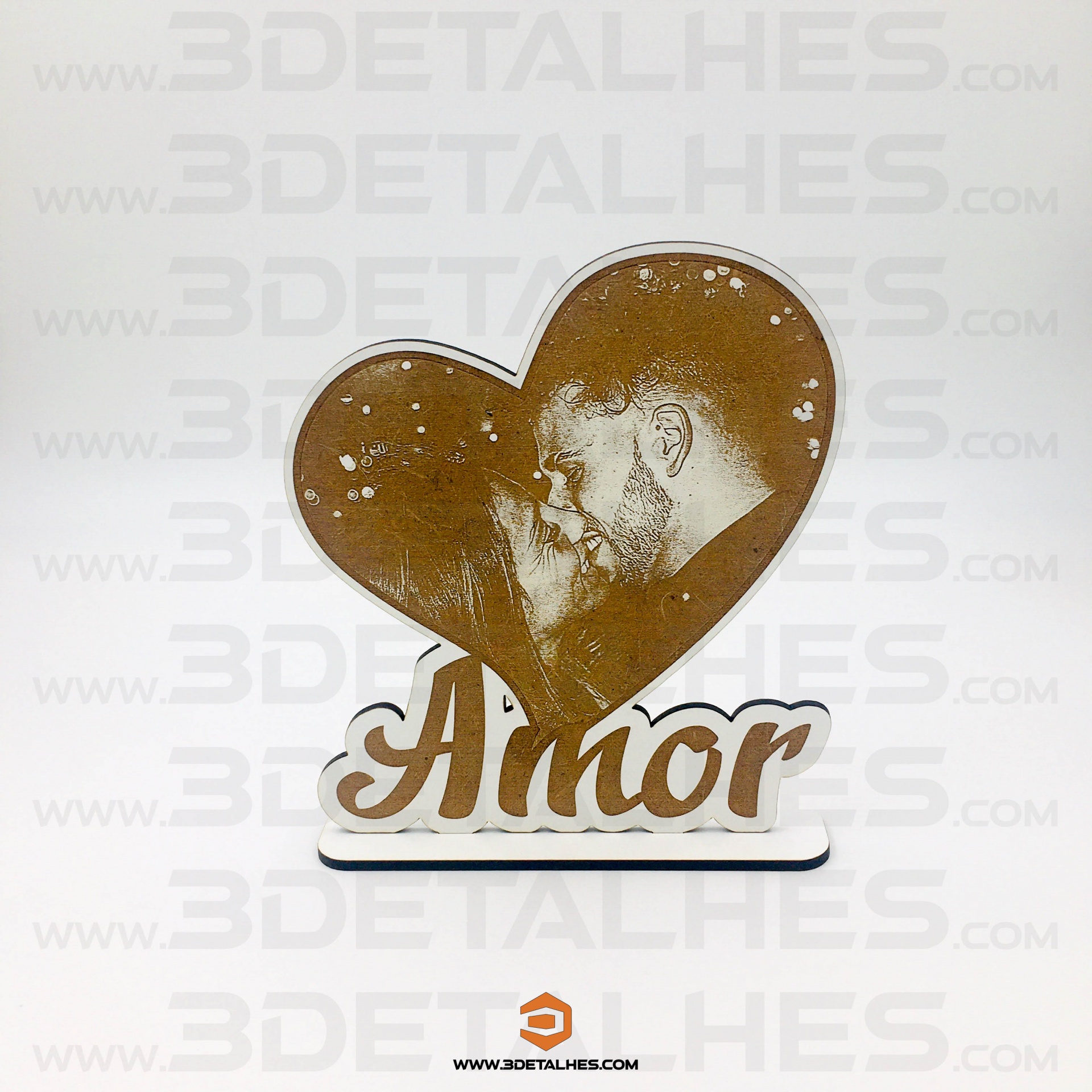 Coração com Foto Gravada