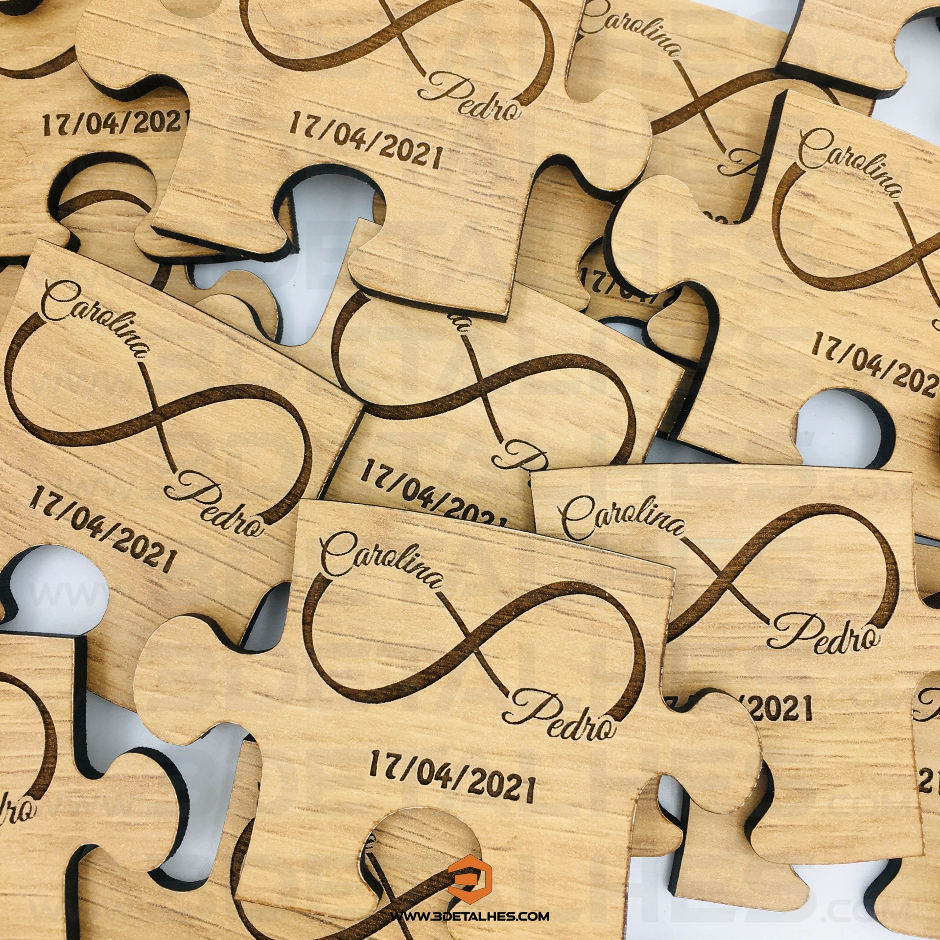 Lembrança Peça Puzzle Infinito (Íman)