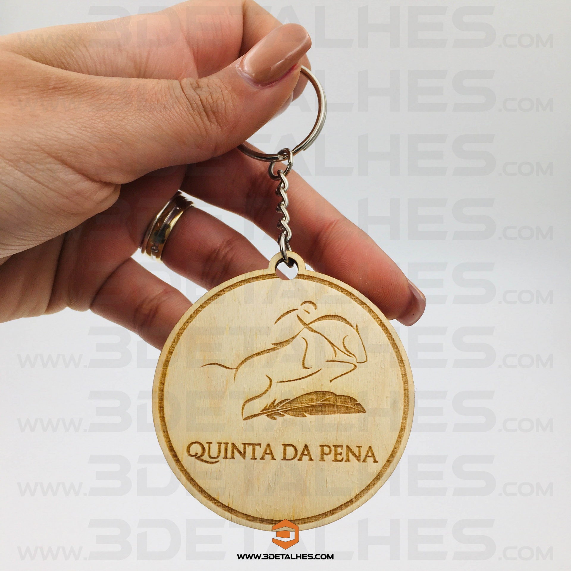 Porta Chave Redondo com Foto