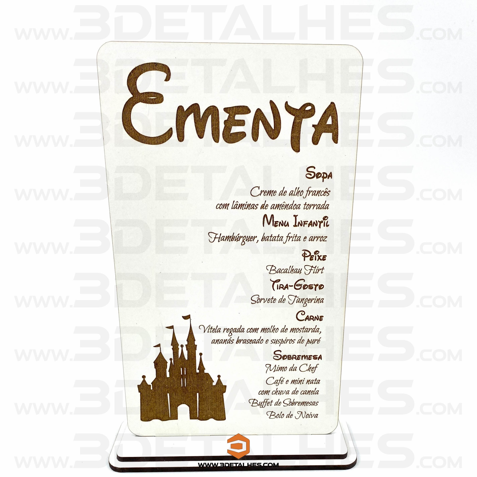 Ementa Castelo Disney