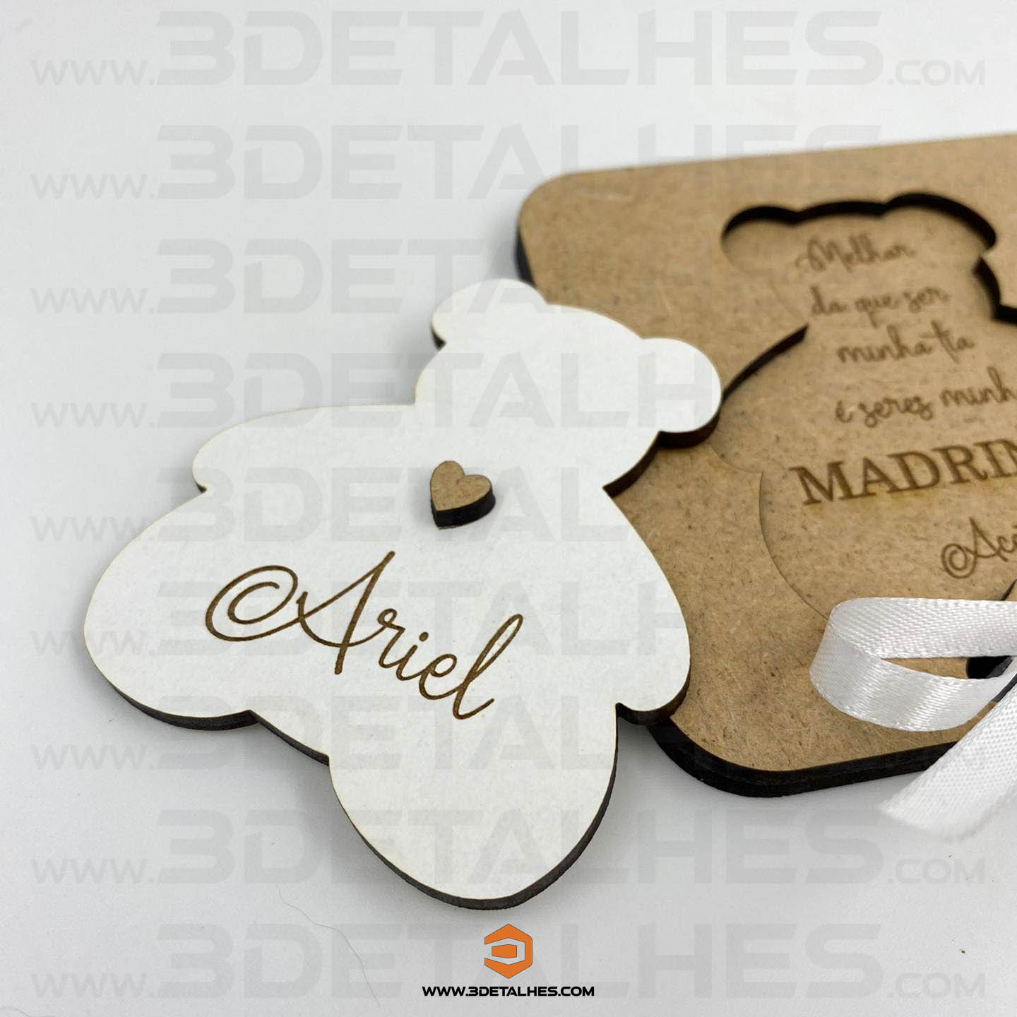 Convite Padrinhos - Ursinho