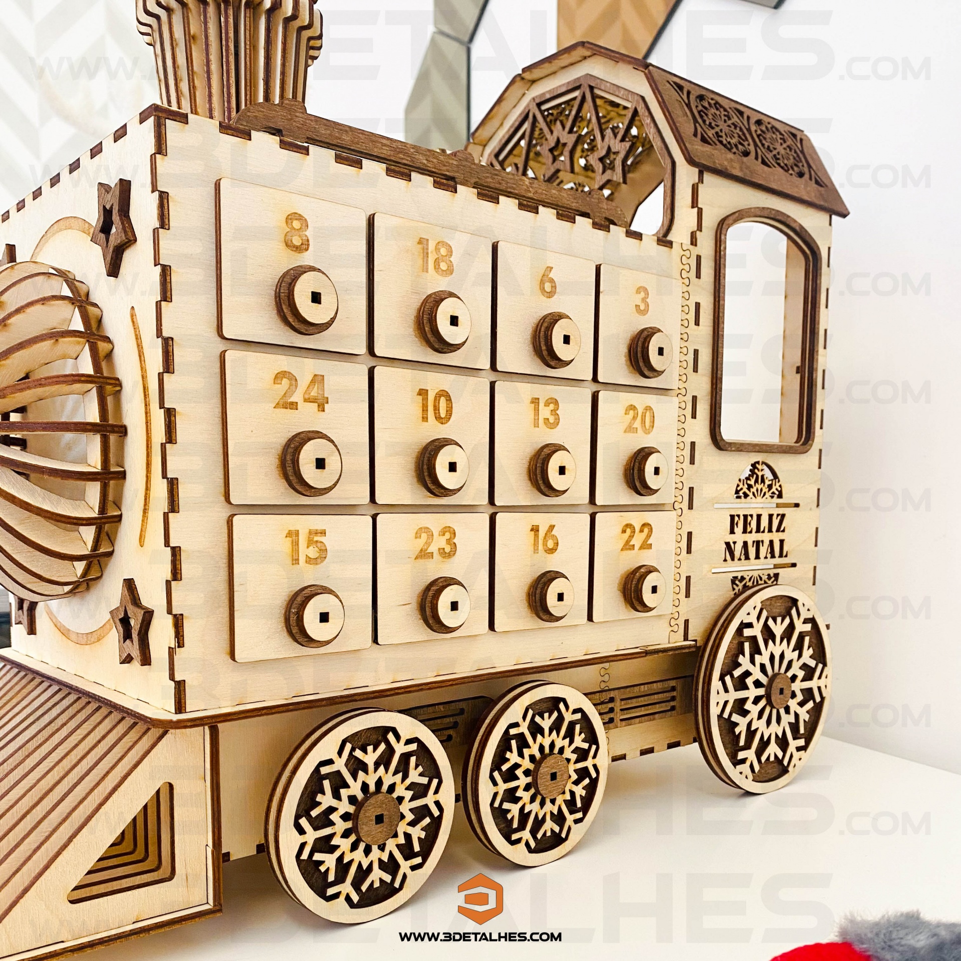 Calendário do Advento - Comboio
