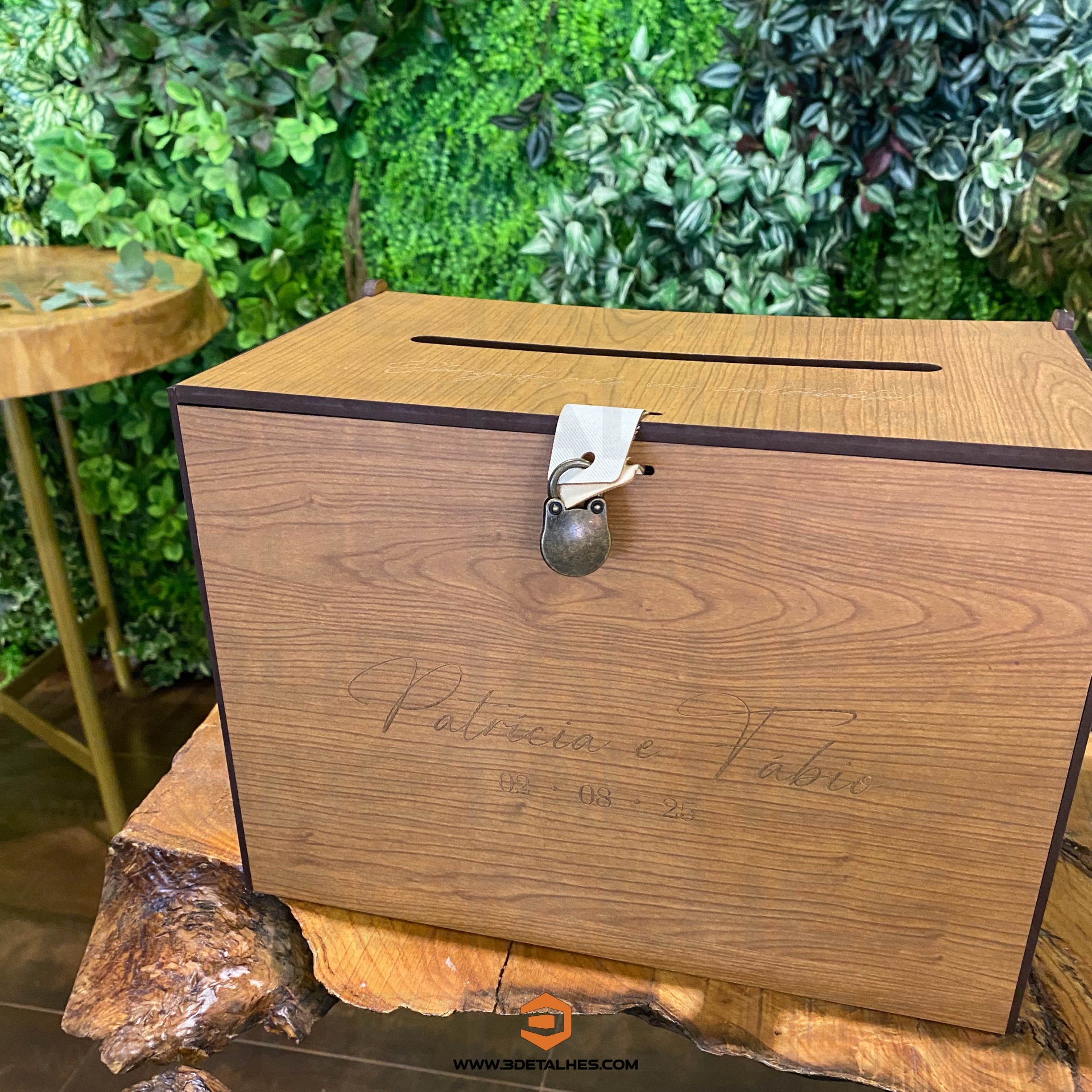 Caixa para Envelopes - Nogueira