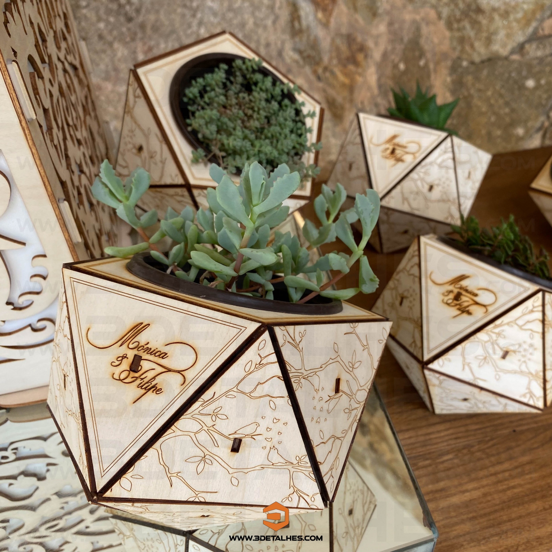 Vaso em Contraplacado