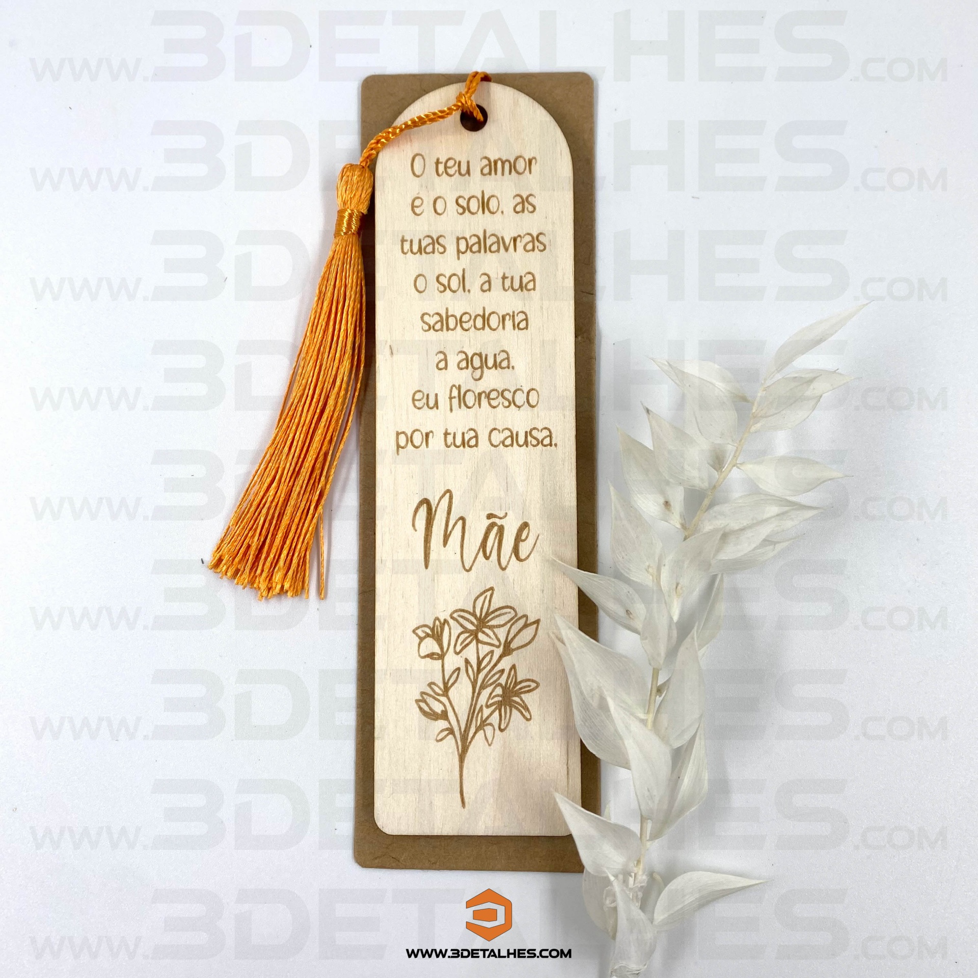 Marcador de Livro - Mãe