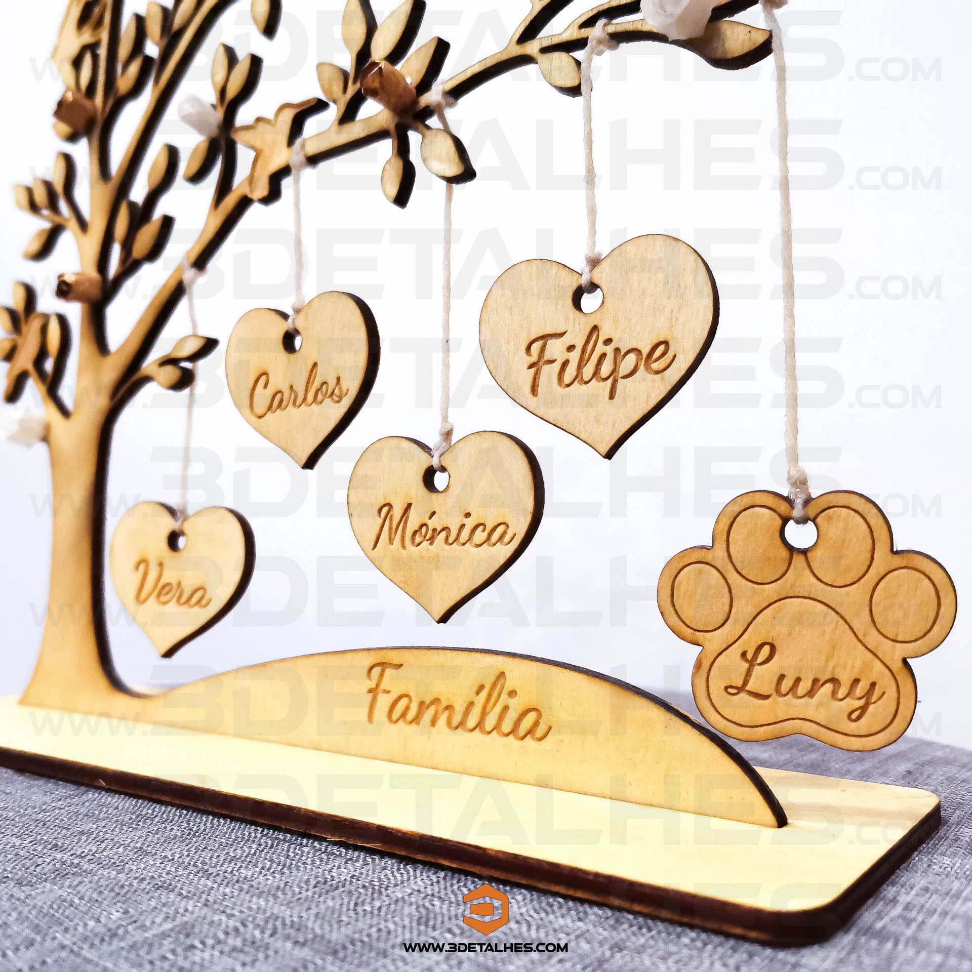 Árvore da Vida com Elementos Suspensos