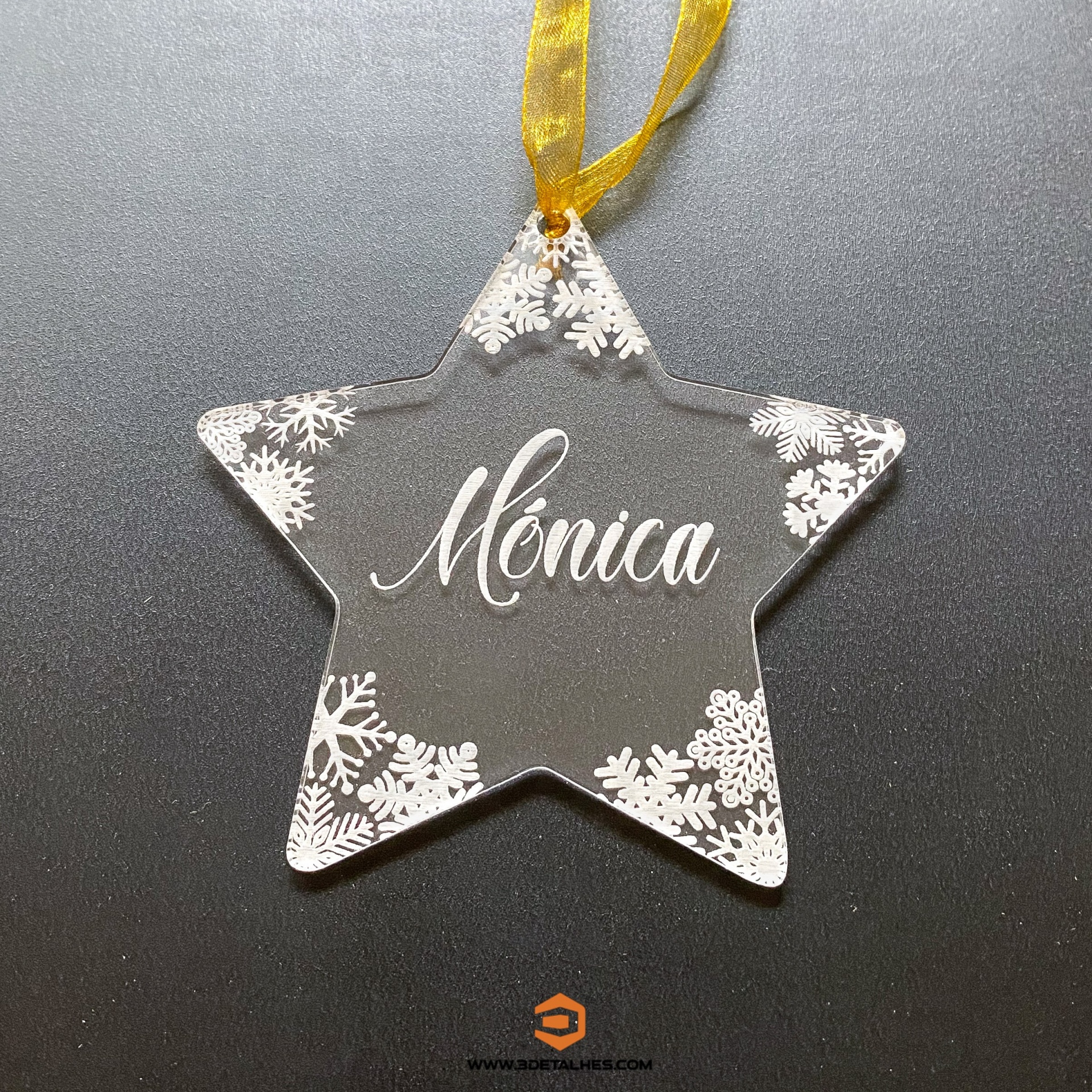 Estrela de Natal em Acrílico