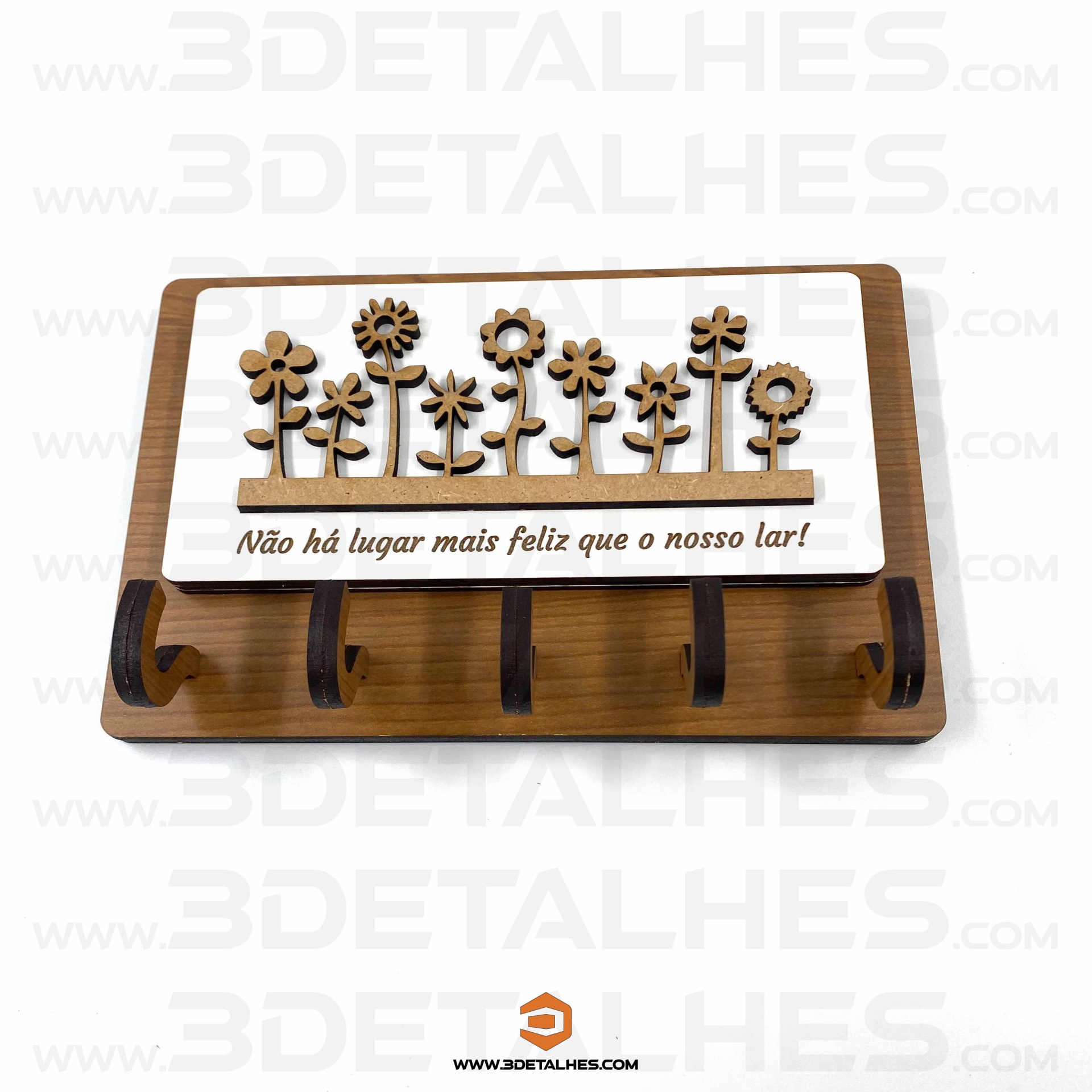 Chaveiro - Não há lugar mais feliz que o nosso lar